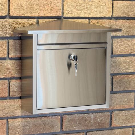 large stainless steel post box|post mounted stainless steel mailboxes.